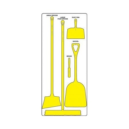 Accuform DRY ZONE STOREBOARDS MAXDUTY PSB610WTYL PSB610WTYL